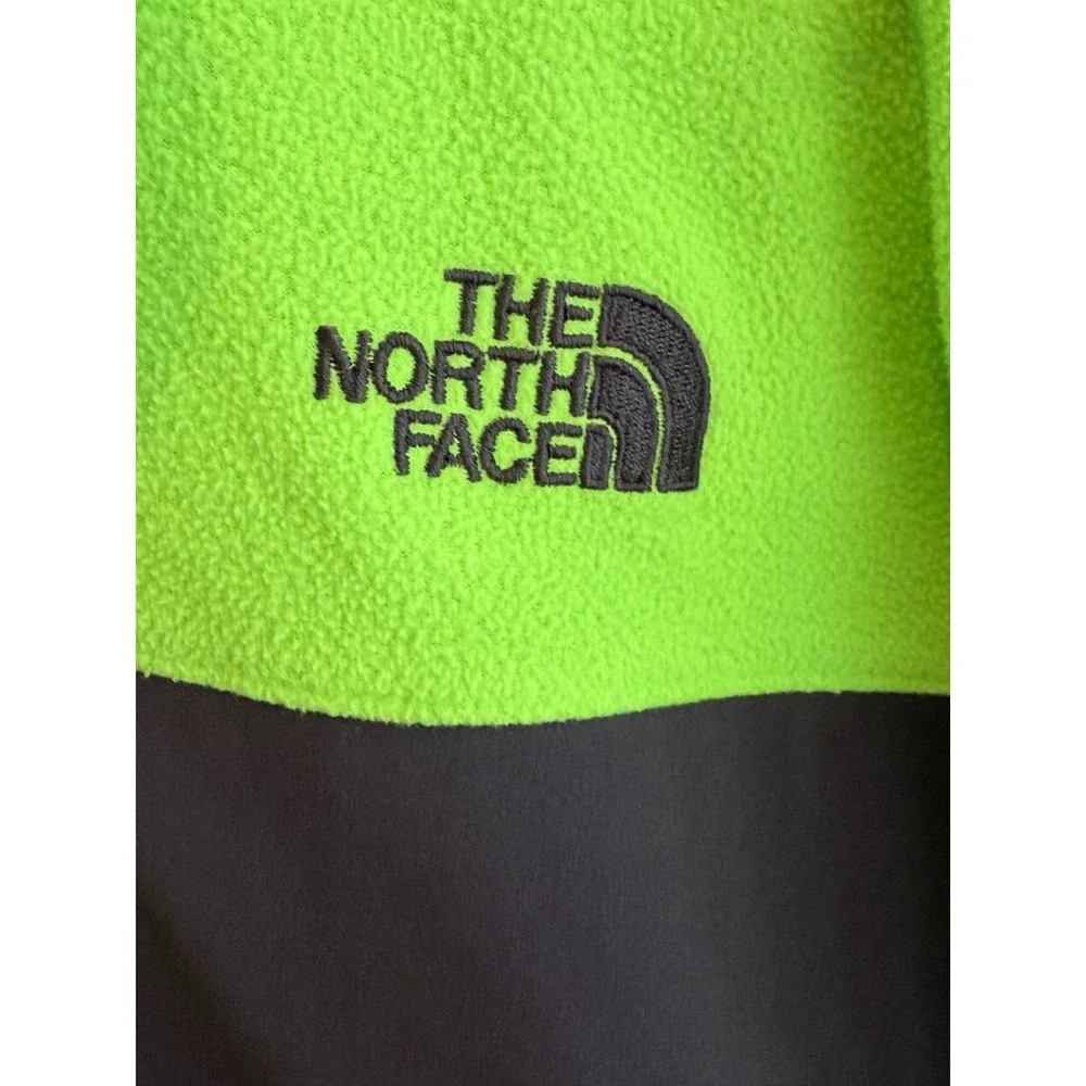 The North Face Mens TKA Glacier Quarter Zip Fleece Neon Lime Green Size M CUA3